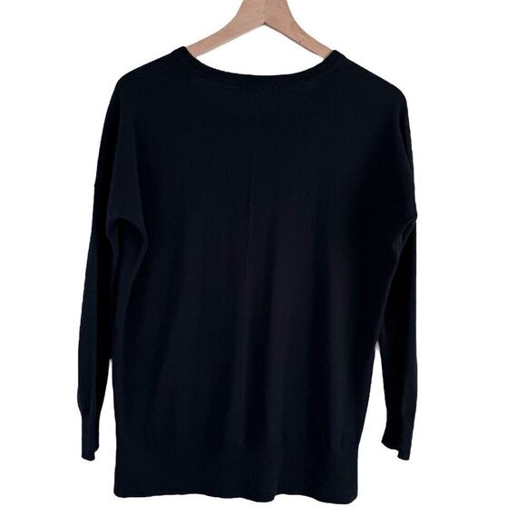 Madewell Black Rowhouse Merino‎ Wool Sweater, Size XS - Picture 11 of 13